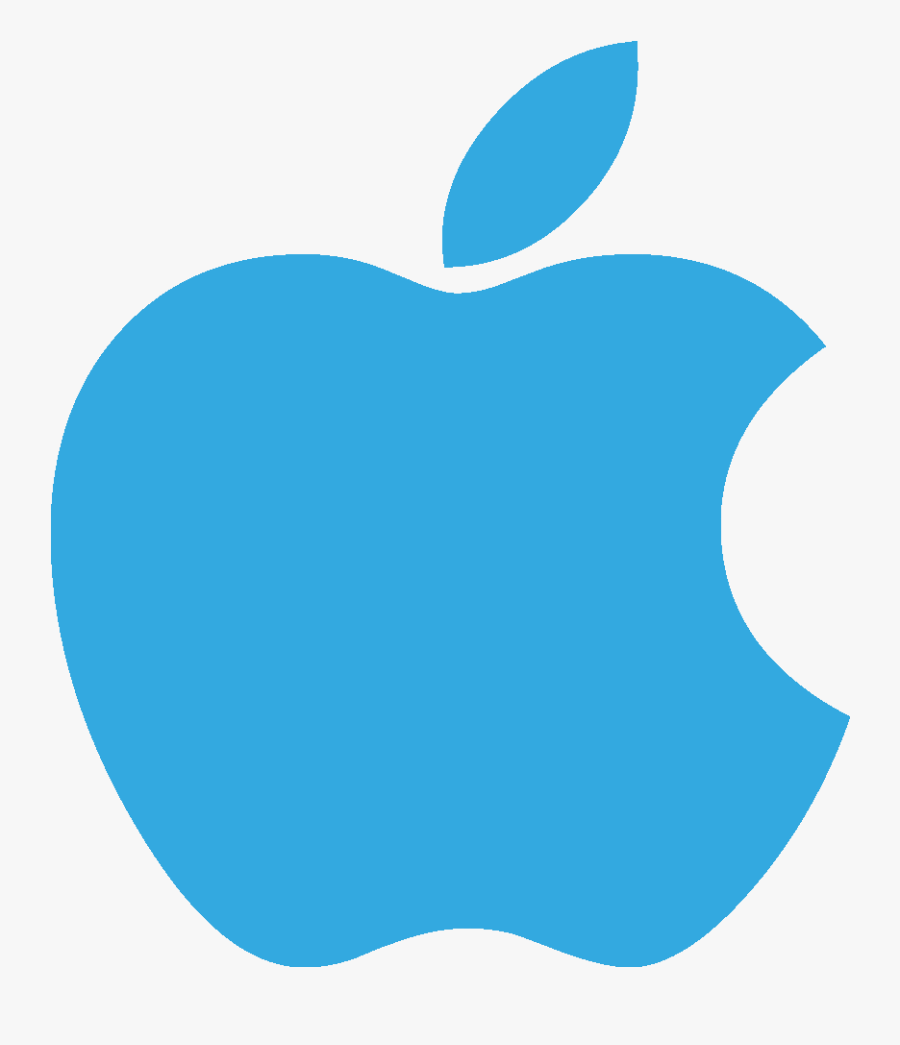 Clipart Light Blue - Blue Apple Logo Png, Transparent Clipart