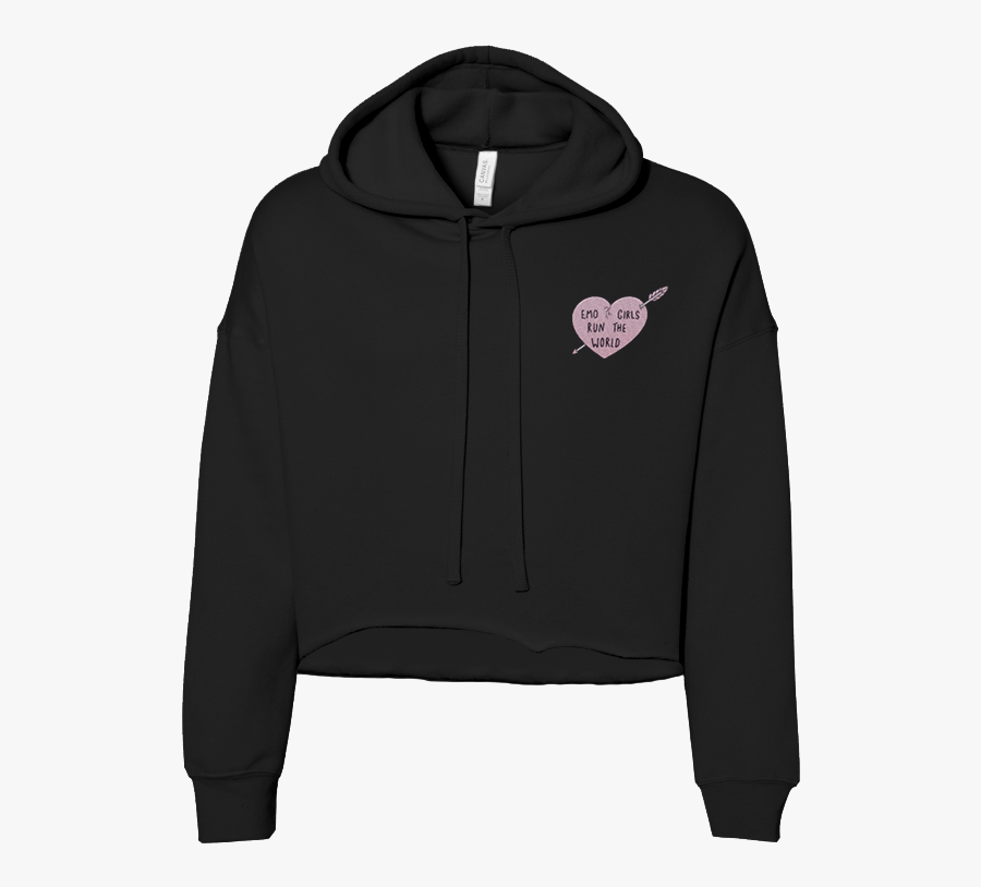 Transparent Emo Clipart - Emo Girls Run The World Hoodie, Transparent Clipart