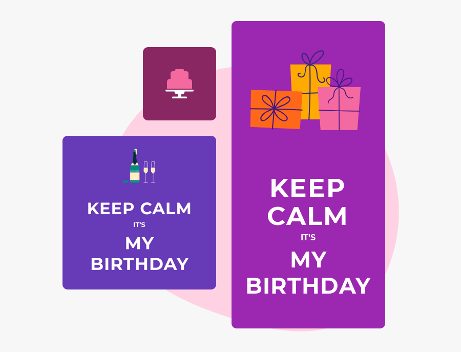 Keep Calm Poster Example - 24th June Is My Birthday, Transparent Clipart