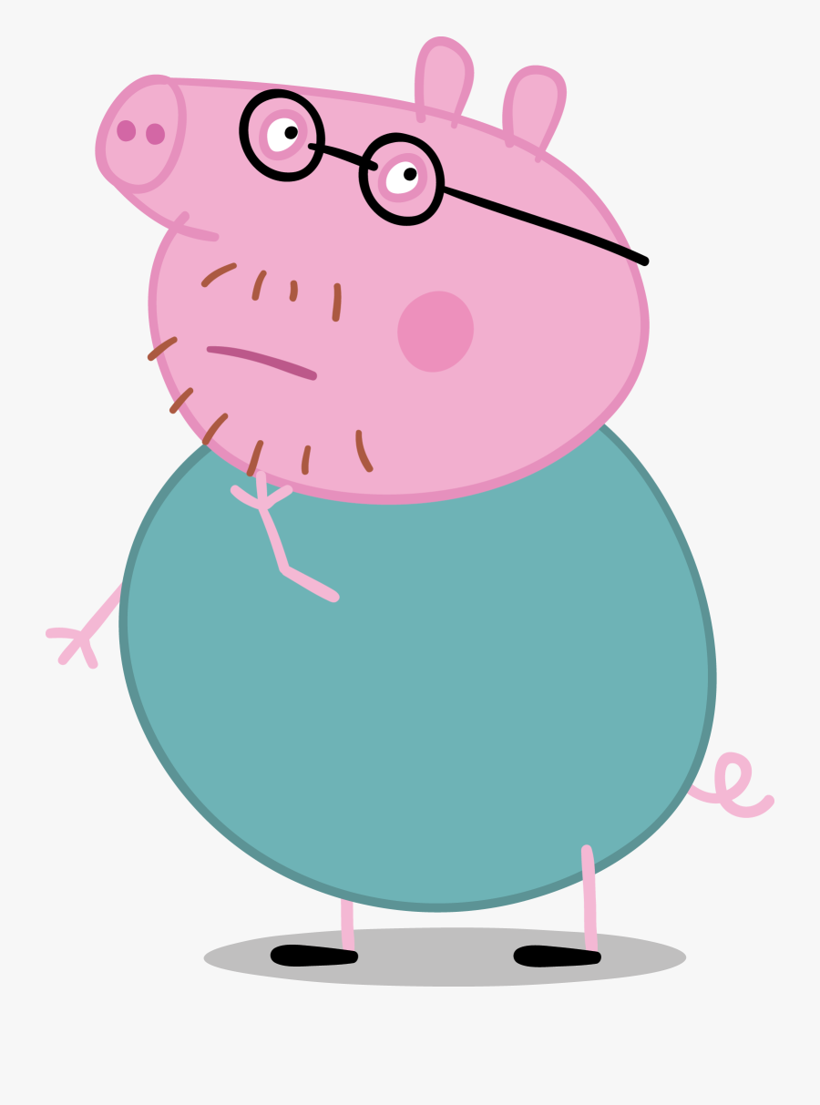 Peppa Partner Toolkit - Daddy Pig, Transparent Clipart