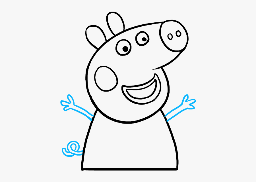How To Draw Peppa Pig - Peppa Pig To Draw, Transparent Clipart