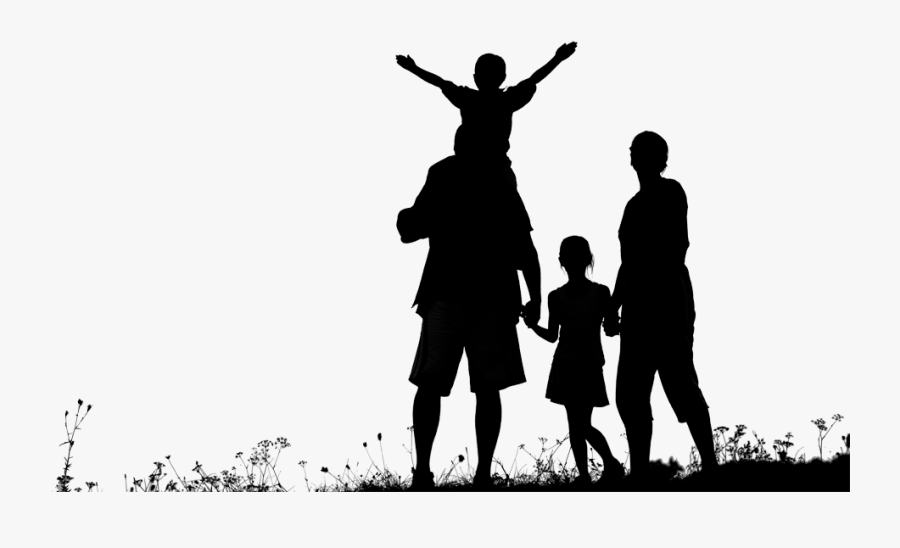 Family Silhouette Color Transparent, Transparent Clipart