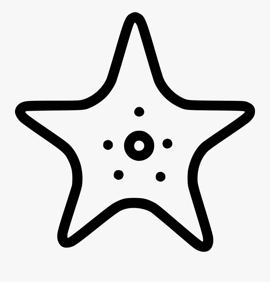 Star Fish Icon - Icone Estrela Do Mar, Transparent Clipart