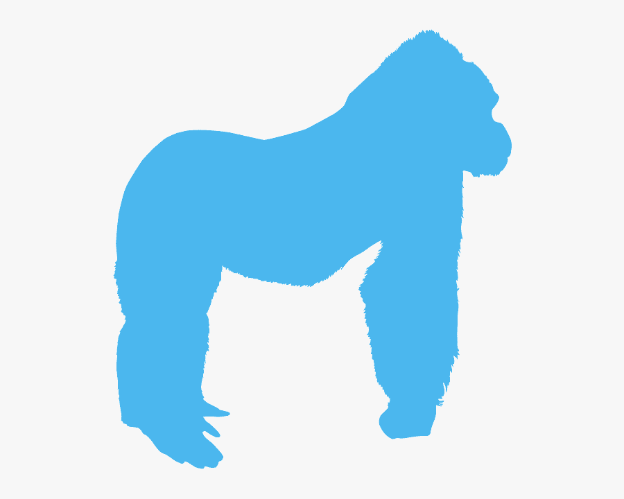 Pink Gorilla, Transparent Clipart