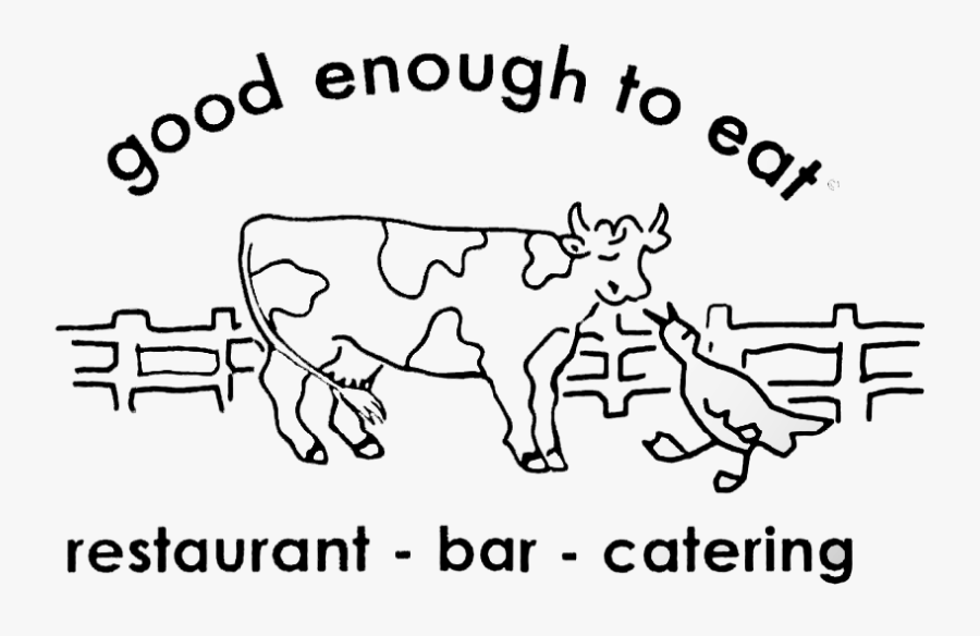 Clip Art Good Enough To Eat Menu - Dairy Cow, Transparent Clipart