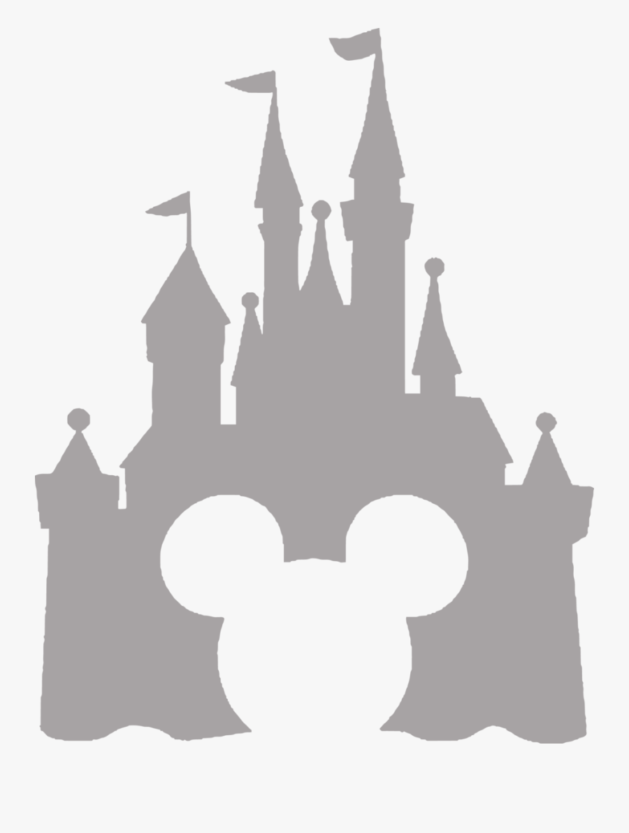 Silhouette Disney Castle Png, Transparent Clipart