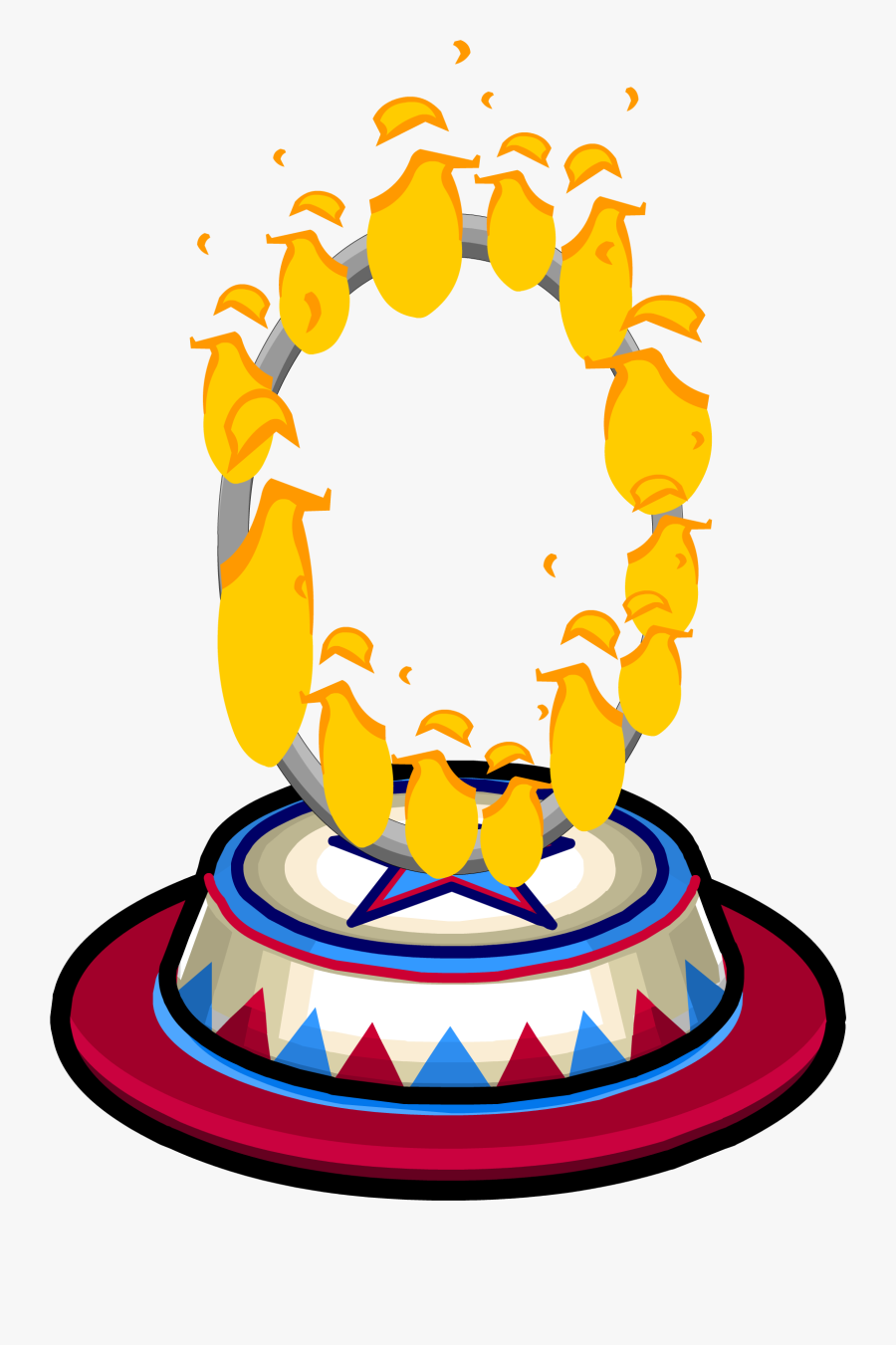Transparent Fire Ring Png - Fire Furniture Club Penguin, Transparent Clipart