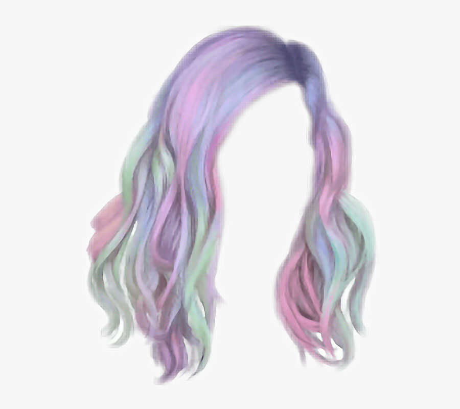 Hair Hairstyle Unicorn Unicornhair Transparent Purple Hair