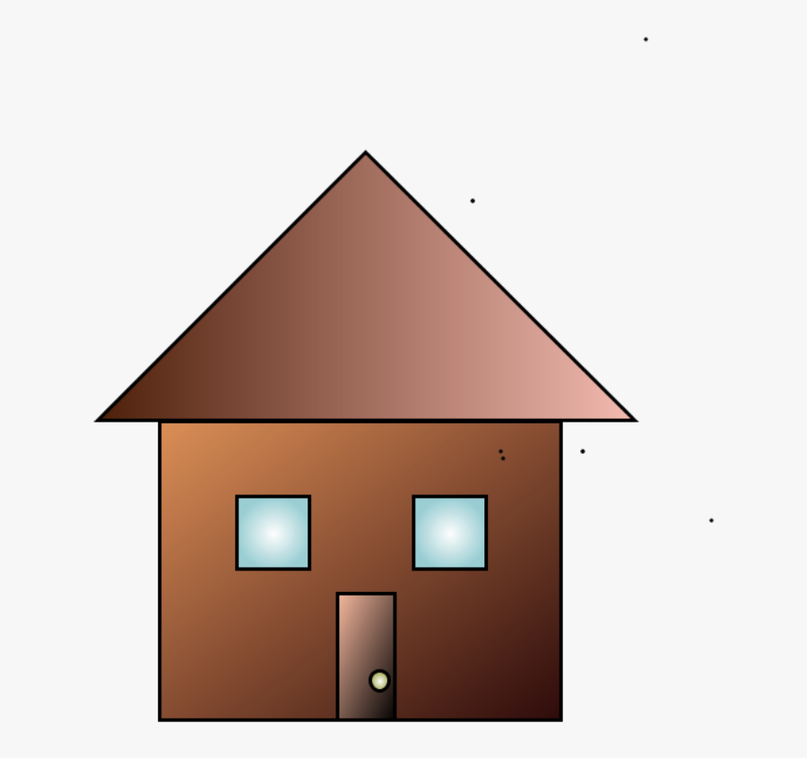 Simple House - House, Transparent Clipart