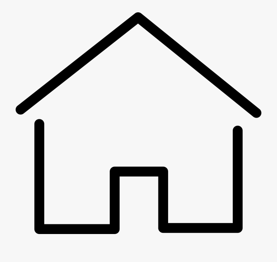 Simple House Thin Svg Png Icon Free Download - Simple House Png, Transparent Clipart