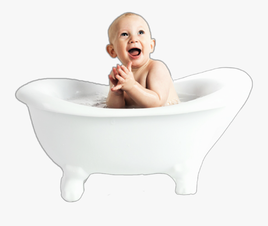 Transparent Baby Bath Clipart - Bathing, Transparent Clipart