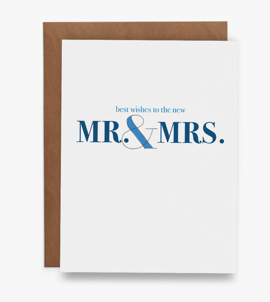 Best Wishes To The New Mr - Greeting Card, Transparent Clipart