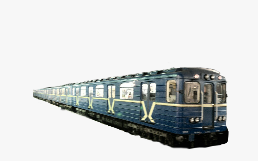Train Поезд Метро Metro Freetoedit - Rapid Transit, Transparent Clipart