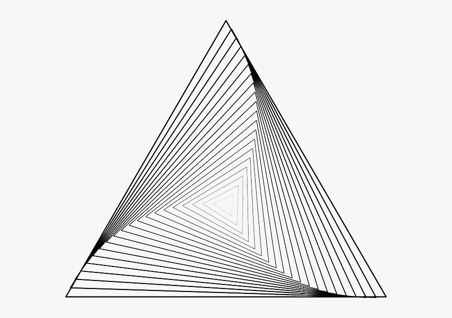 Ilusion Optica Con Triangulos, Transparent Clipart
