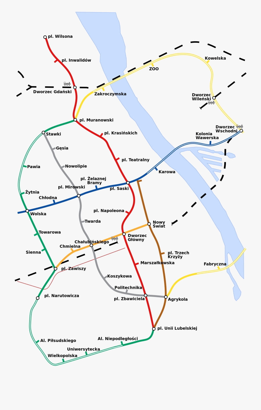 Warsaw Metro - Picture - Metro Warszawa Przed Wojną, Transparent Clipart