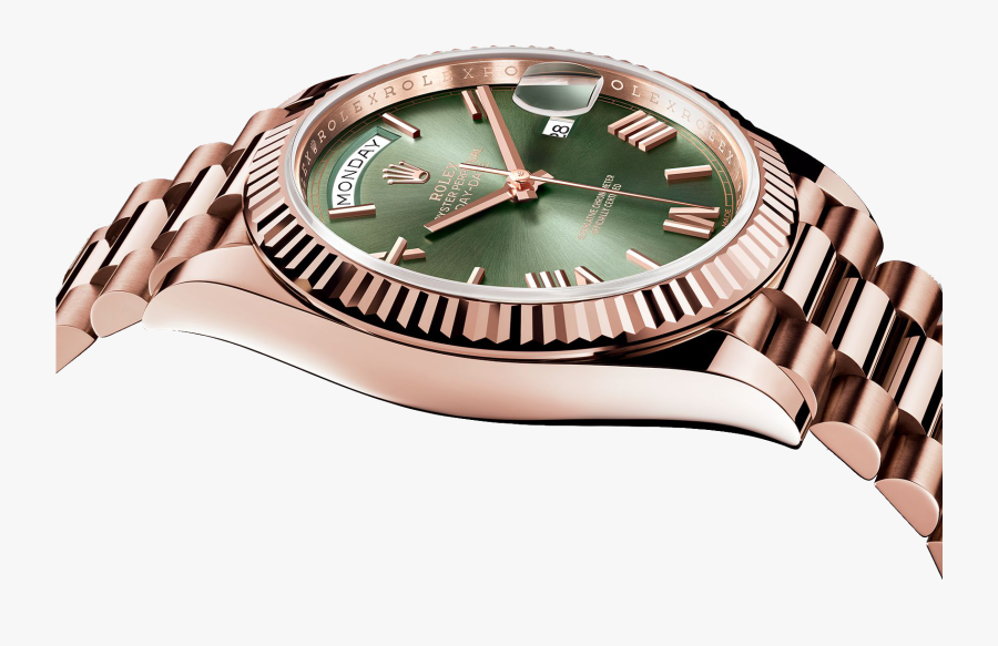 Daytona Datejust Malachite Watch Rolex Submariner Green - Rose Gold Rolex Watch Men, Transparent Clipart