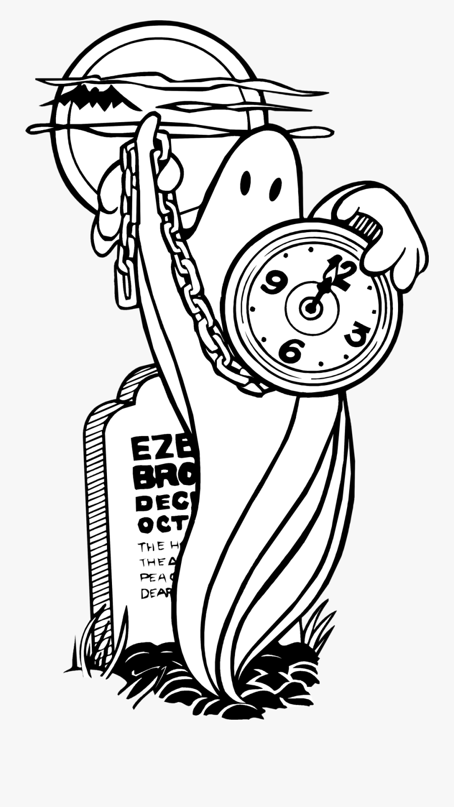 Stock Drawing Ghost - Illustration, Transparent Clipart