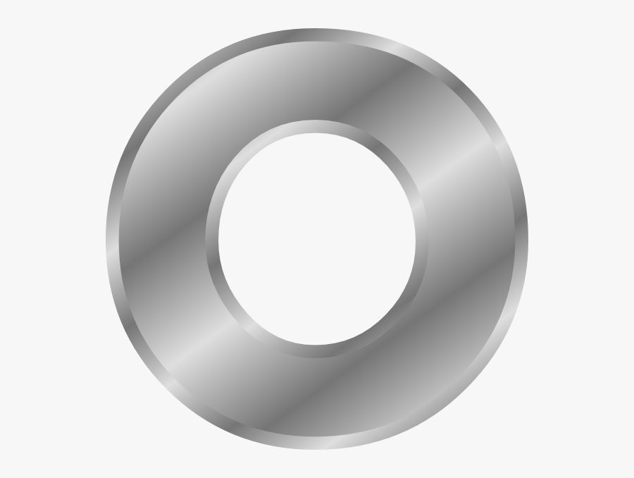 Free Vector Effect Letters Alphabet Silver Clip Art - Letter O Clipart Silver, Transparent Clipart