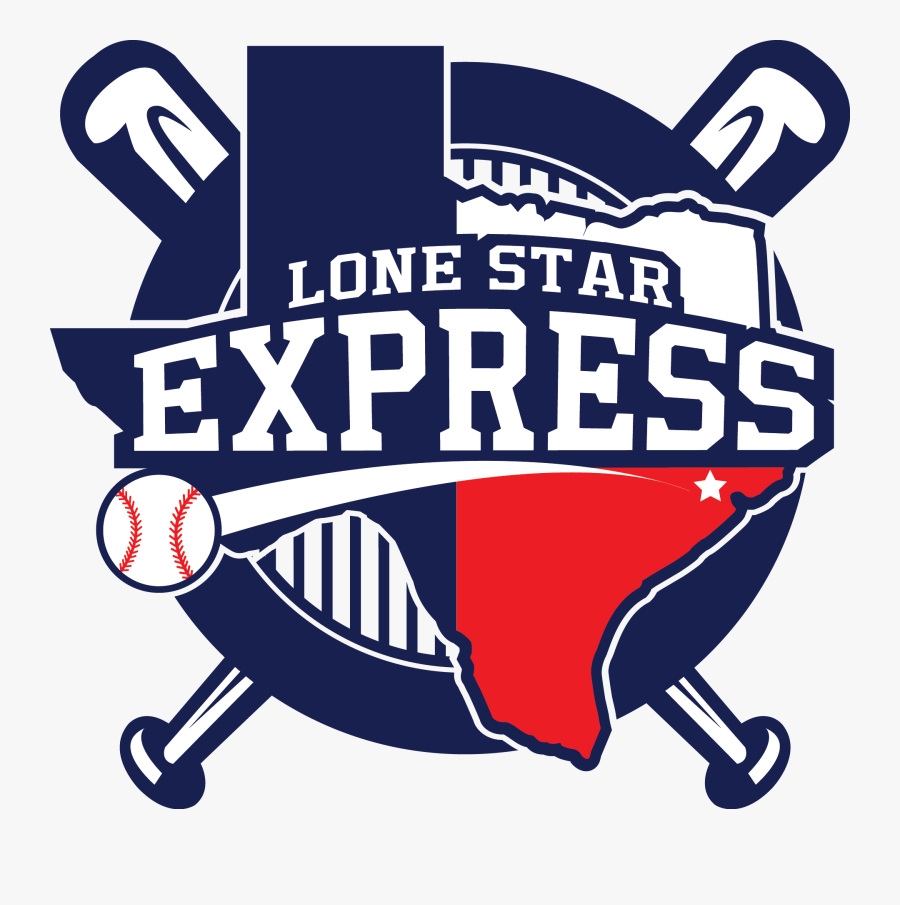 Lone Star Express Baseball, Transparent Clipart