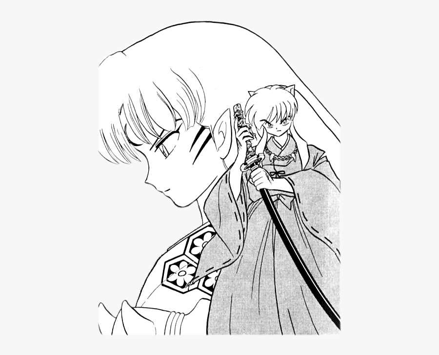 Transparent Wings Png Tumblr - Inuyasha Black And White Vector, Transparent Clipart