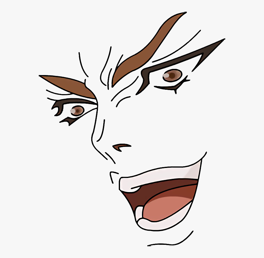 Anime Face Png Graphic Black And White Kono Dio Da Png Free Transparent Clipart Clipartkey