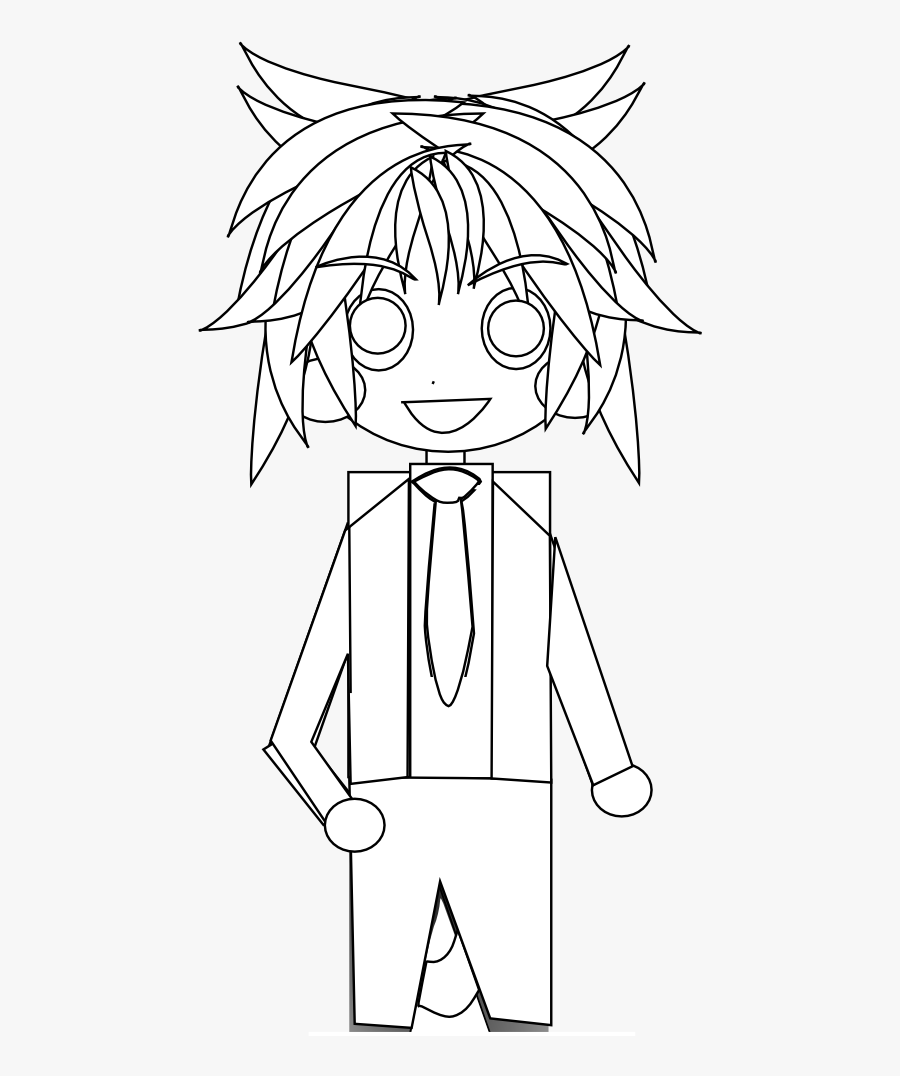 Black And White Anime Characters, Transparent Clipart