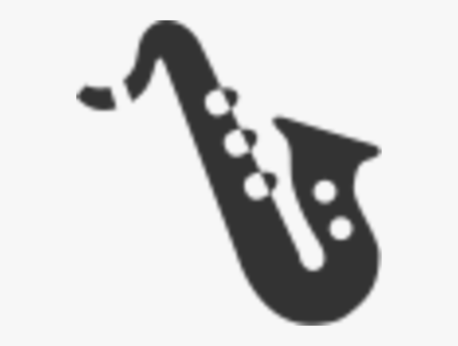 Saxophone Clipart Black And White, Transparent Clipart