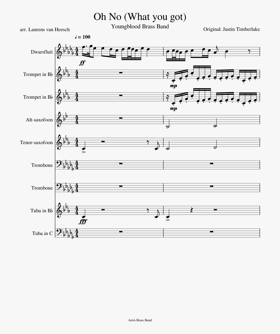 Transparent Oh No Png - Walk It Talk It Clarinet Sheet Music, Transparent Clipart