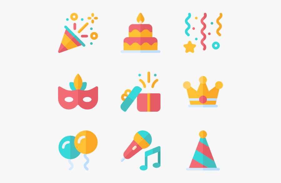 Clip Art Icon Png For - Yellow Birthday Icon Png, Transparent Clipart
