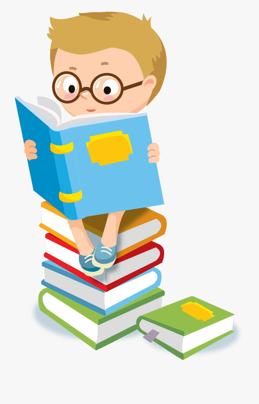 Child Reading Clipart Transparent, Transparent Clipart