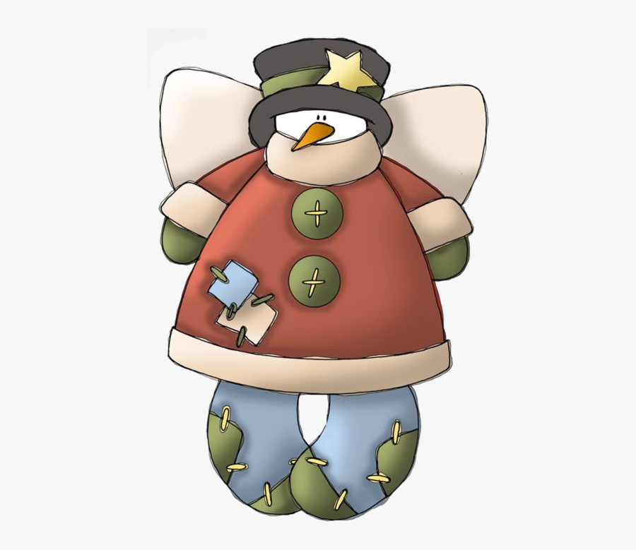 Transparent Snow Angel Clipart - Muñeco De Nieve Country Png, Transparent Clipart