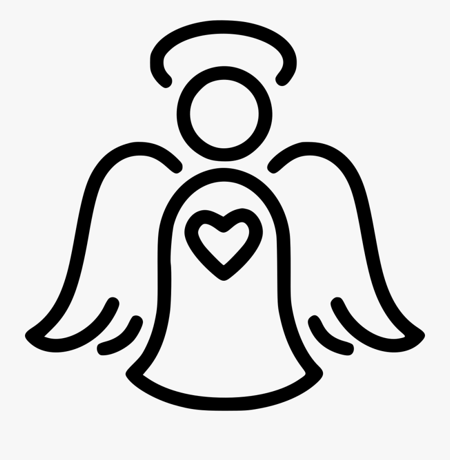 Svg Free Download Onlinewebfonts - Angel Symbol Png, Transparent Clipart