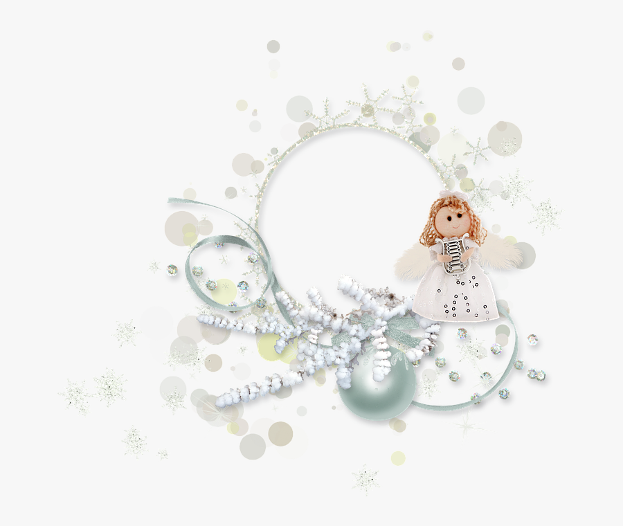 Frame Png Winter - Angel Frame Png, Transparent Clipart
