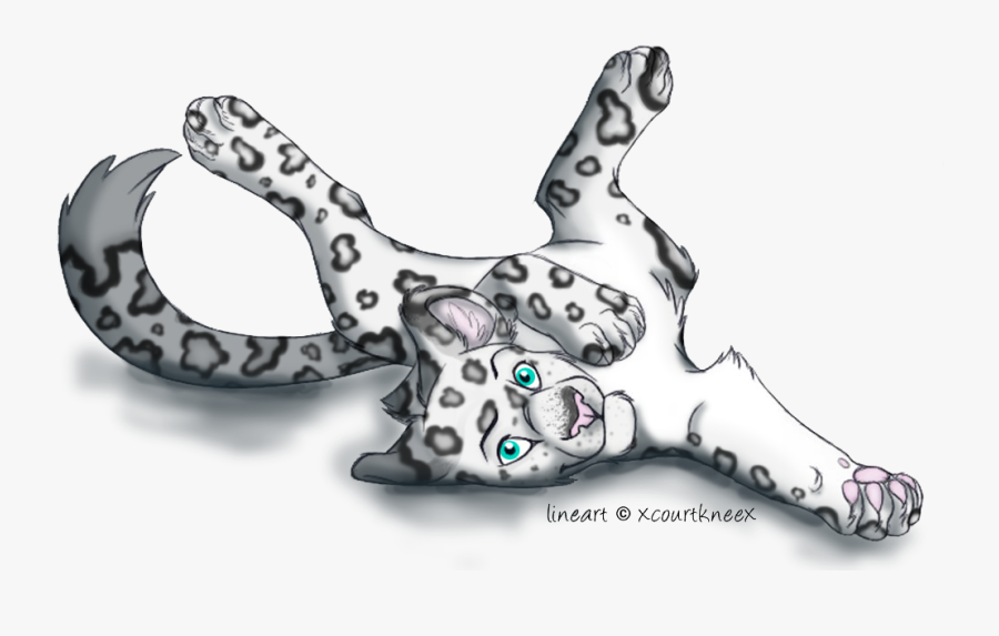 Closed Snow Leopard Adoptable By Snowwhitesangel - Snow Leopard Oc Cat Art Transparent, Transparent Clipart
