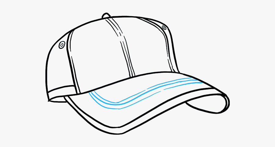 How To Draw A Baseball Cap - Baseball Cap, Transparent Clipart