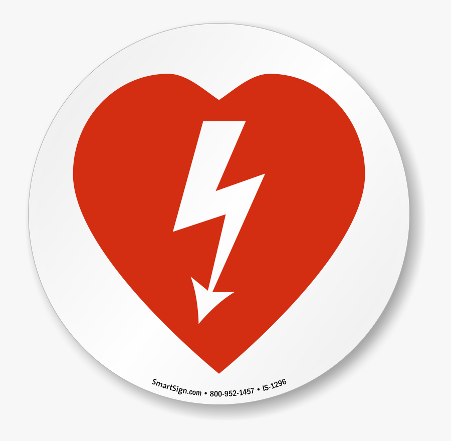Aed Automated External Defibrillator Symbol Iso Circle - Automated External...