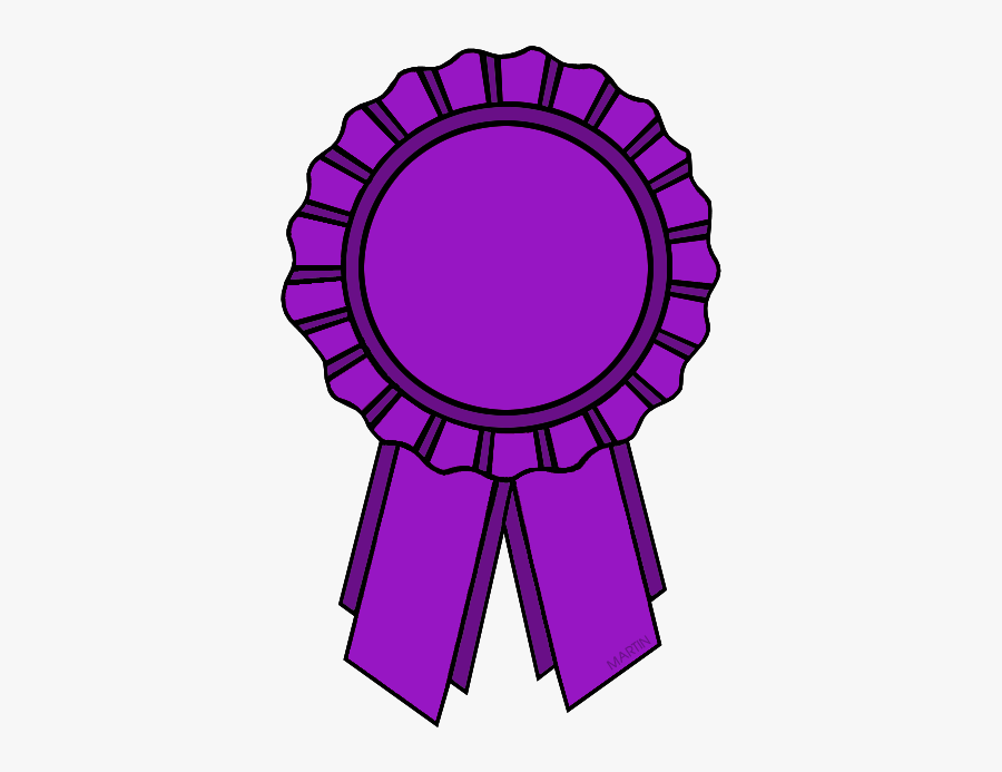 Purple Ribbon - Purple Award Ribbon Clipart, Transparent Clipart