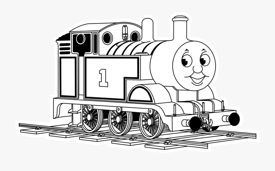 black and white thomas the tank engine