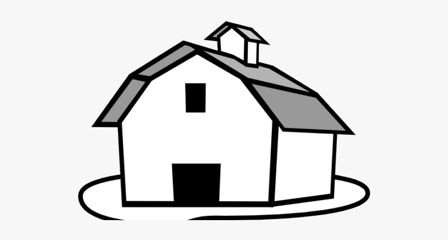 Drawn Barn Clipart Black - Hut Clipart Black And White, Transparent Clipart