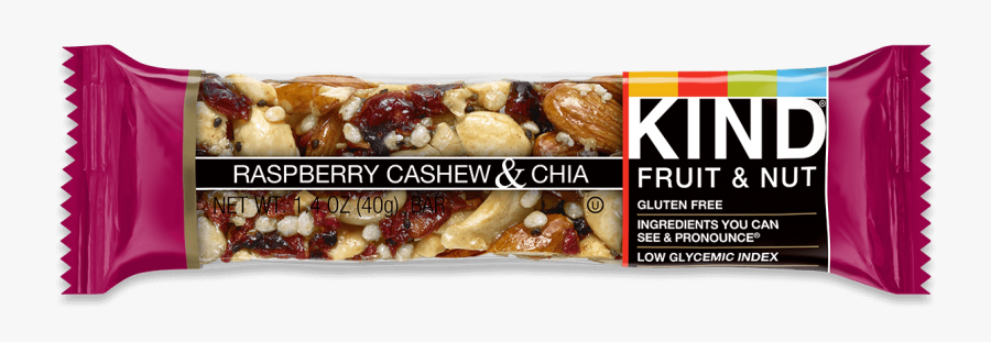 Clip Art Raspberry Cashew Chia Bars - Raspberry Cashew Chia Kind, Transparent Clipart