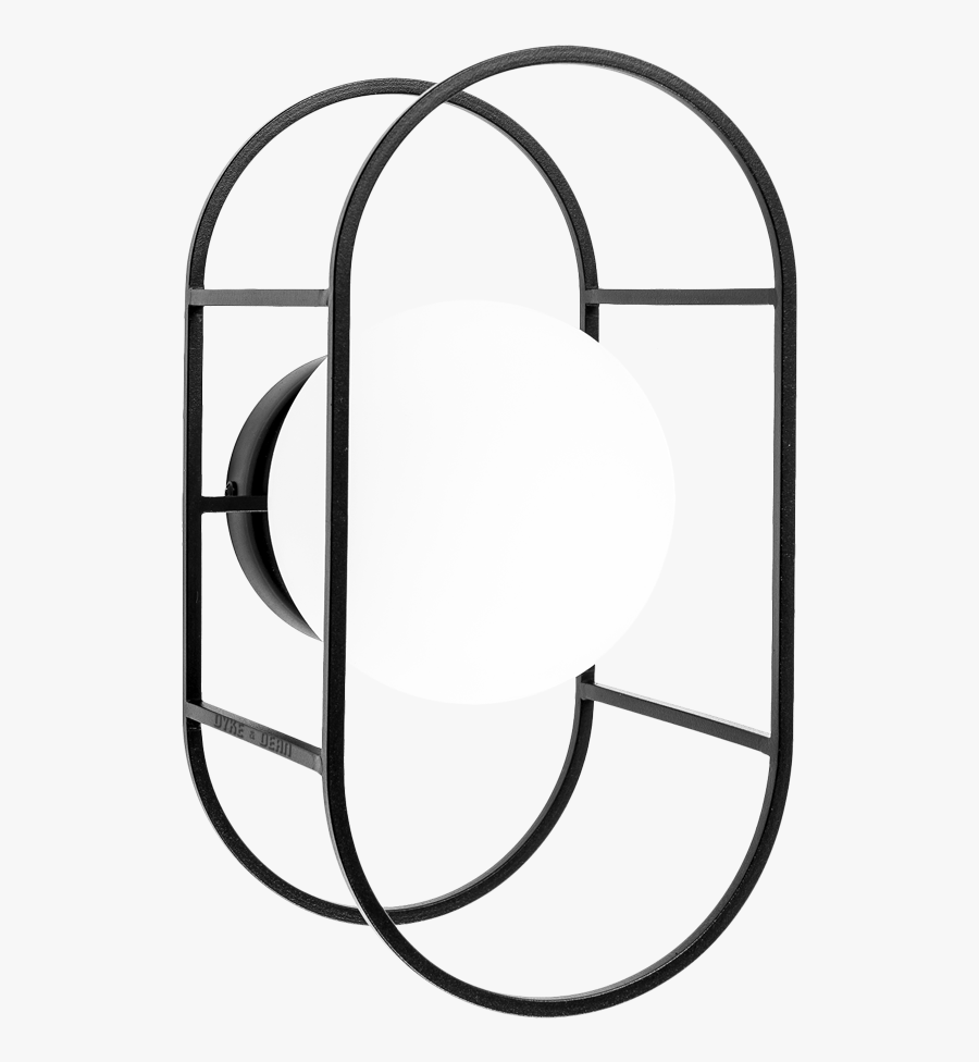 Framed Globe Rod Wall Light - Line Art, Transparent Clipart