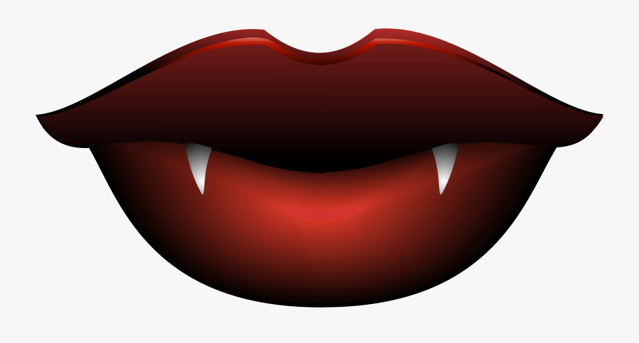 Vampire Lips Png - Illustration, Transparent Clipart