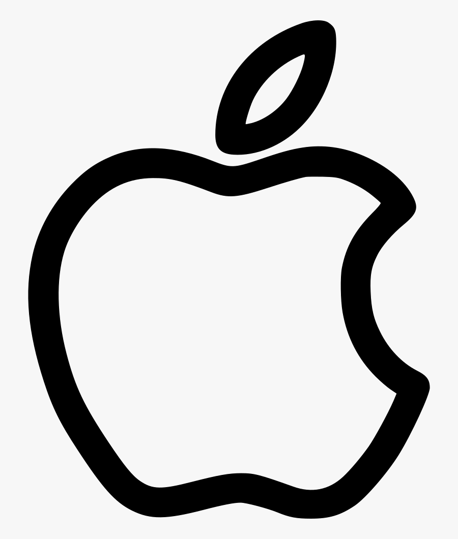 Hand Drawn Apple Logo, Transparent Clipart