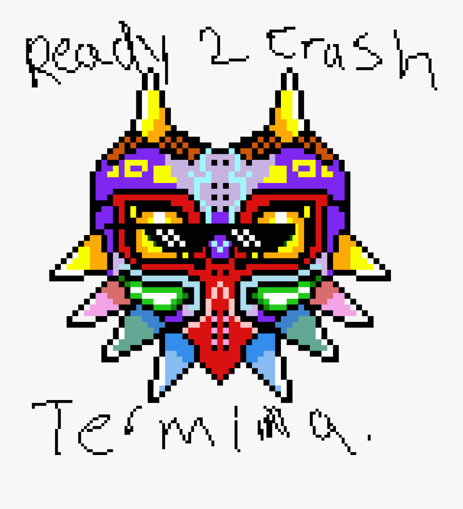 Thug Life Majora"s Mask - Pixel Art Zelda Majora's Mask, Transparent Clipart