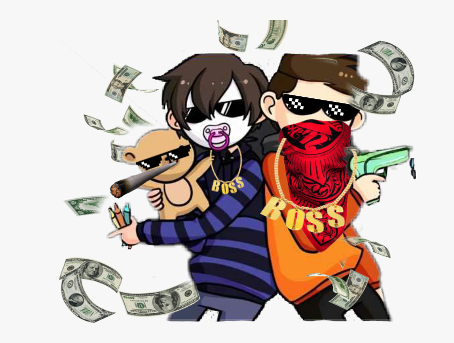 Thug Life 😂 - Germanletsplay Und Paluten, Transparent Clipart