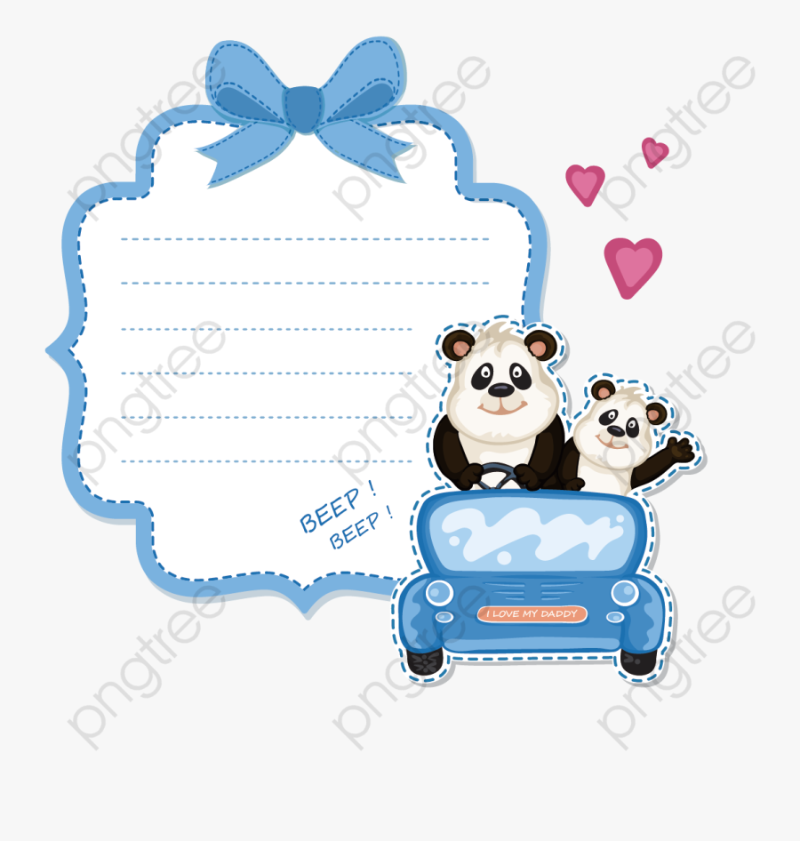 Drive Clipart Baby - Invitaciones De Baby Shower De Panda, Transparent Clipart