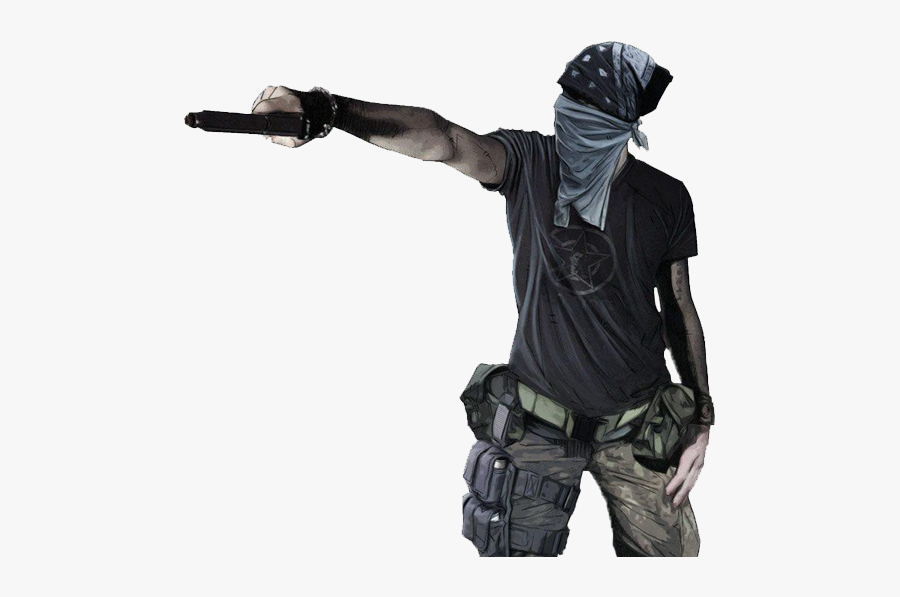 Black People Hold Guns, Transparent Clipart