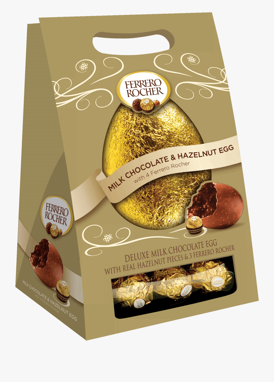 Transparent Milk And Eggs Clipart - Large Ferrero Rocher Easter Egg, Transparent Clipart