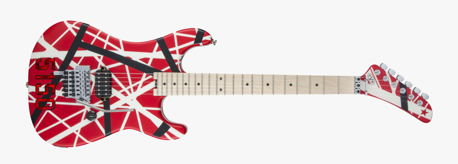 Striped Series 5150®, Maple Fingerboard, Red With Black - Evh Striped Series 5150, Transparent Clipart
