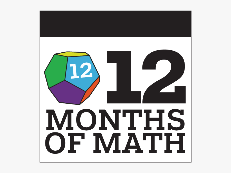12 Month Of Math - Graphic Design, Transparent Clipart